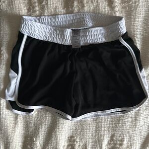 C9 by Champion Black and White Athletic Shorts Lightweight Elastic Waist